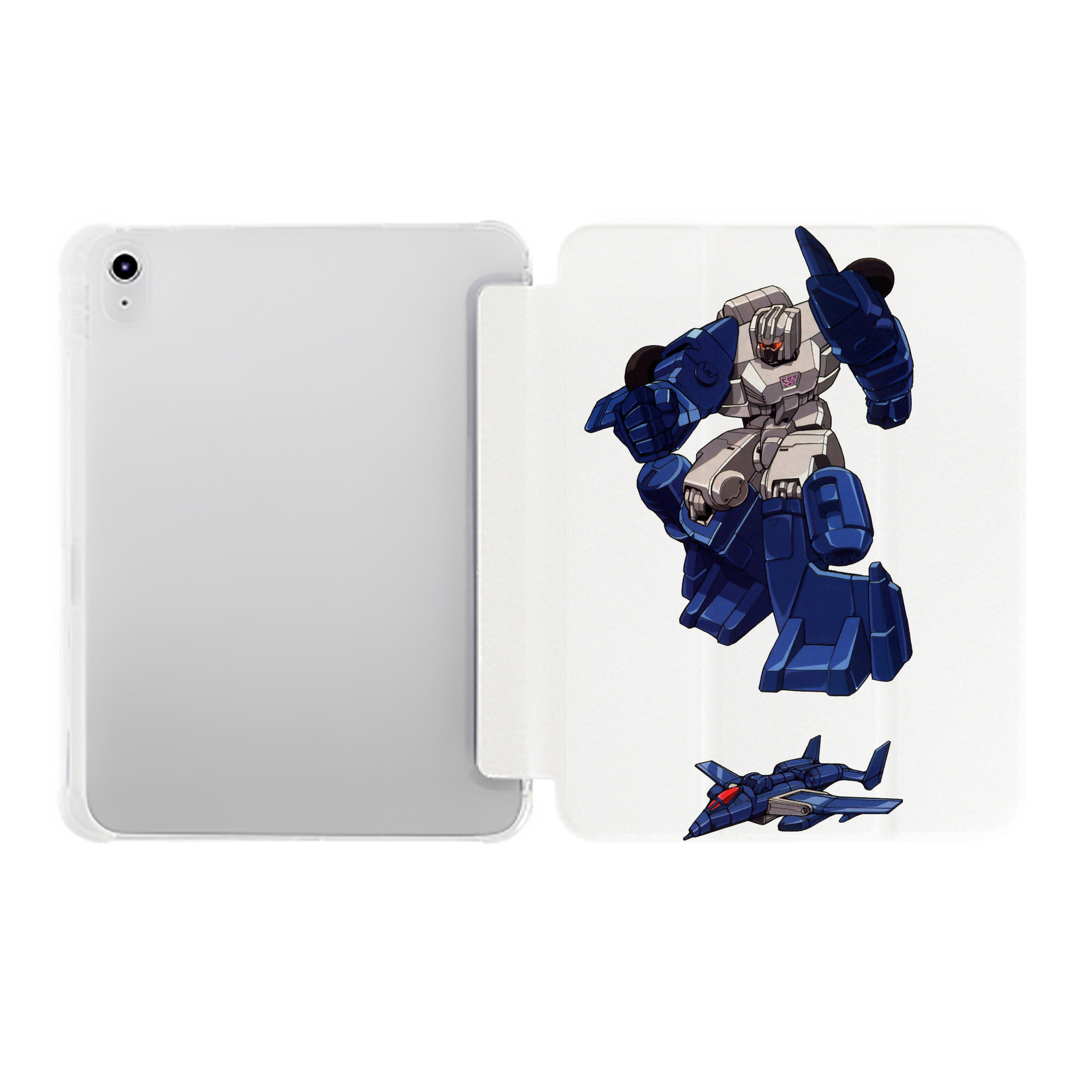 （画像用）  IPad ケース ペン収納付き 三つ折りスタンド PUレザー×シリコン 対応機種9.5/10.5/10.9インチ
